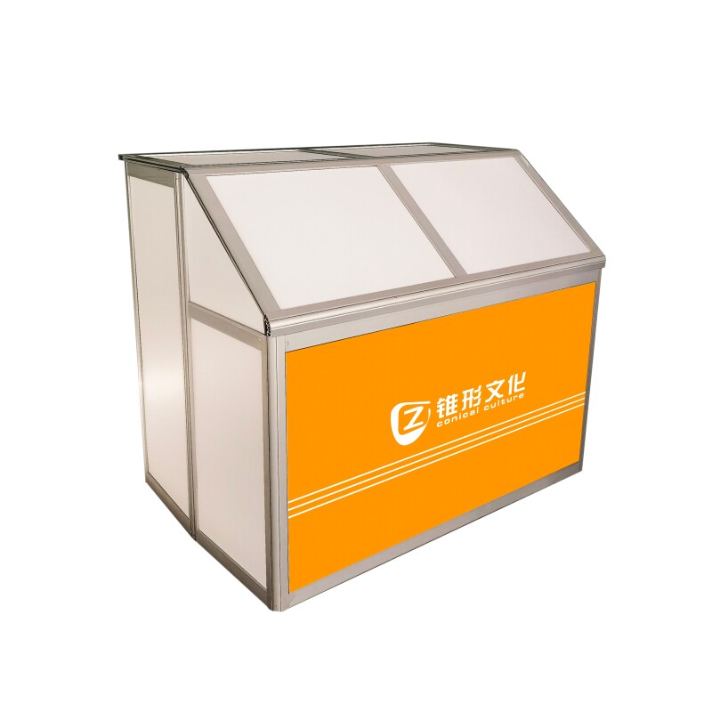 铝合金折叠便携式斜面展示柜