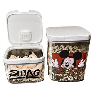 猫粮储存桶狗粮密封罐防潮储粮猫咪宠物粮食家用真空零食用品收纳