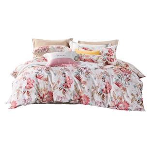 富安娜家纺全棉纯棉磨毛四件套冬季加厚保暖磨毛床单被套床品套件