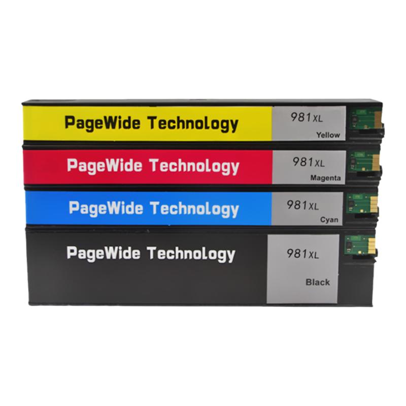 DAT适用惠普981A墨盒hp556xh/dn/MFP 586dn 586f/z/MFP墨水盒E58650dn/MFP E55650打印机油墨盒hp981K C M Y
