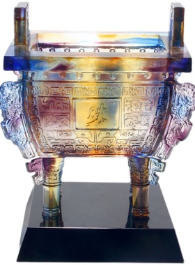 镇宅方形领导商务风高档琉璃鼎