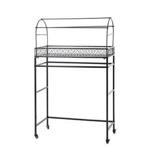 【花含烟】阳台落地多肉花架室外铁艺带轮移动室内多层露台花架