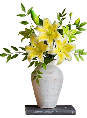 仿真百合花束房间改造小物件