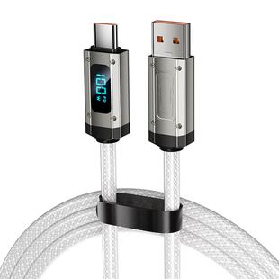 手机数据线PD100W超级快充适用iPhone15苹果16oppo华为vivo安卓usb充电线器智能数显车载双头typec传输加长