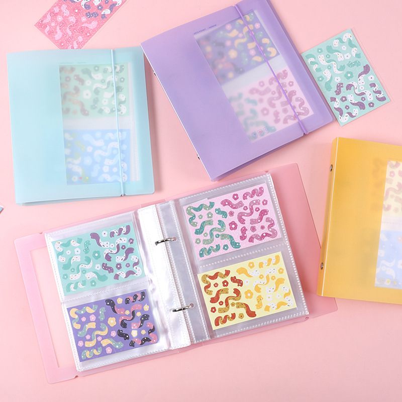 韩系咕咔卡套照片相册本活页透明明信片贴纸插页式收纳本册收纳