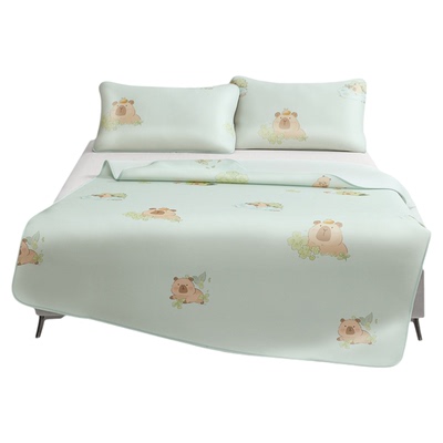 罗莱儿童可水洗冰皮凉席套装