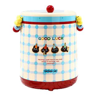 垃圾桶多巴胺创意家用客厅卧室可爱2026新款卡通高颜值带盖纸篓