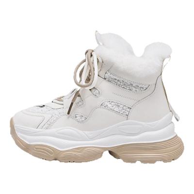 星期六内增高女鞋2025新款冬季加绒加厚大棉鞋厚底保暖雪地靴女款