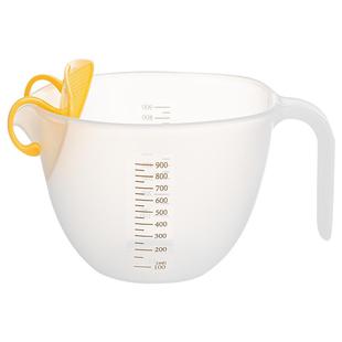摩登主妇鸡蛋液过滤量杯带刻度打蛋杯碗厨房用食品级烘焙淘米神器