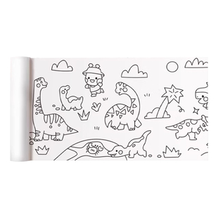 美乐童年随心贴画画儿童涂色绘本涂鸦画卷描红本幼儿园图画本画纸