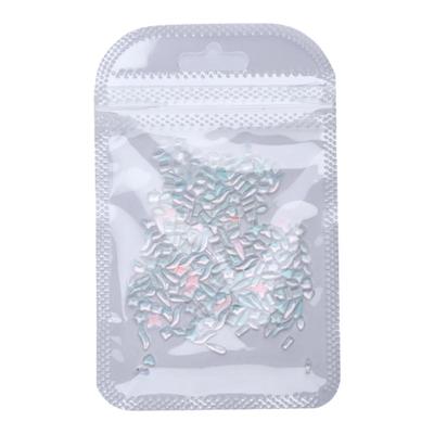 美甲钻饰超闪透色海盐气泡平底钻