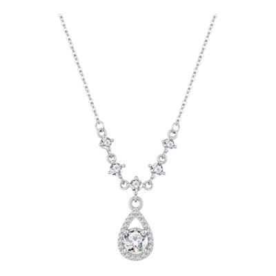 「鱼人之泪」S999纯银项链女超闪精致配饰轻奢小众送闺蜜女友礼物