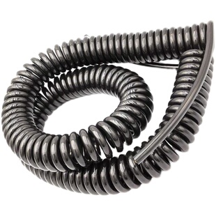 弹簧线 螺旋线多芯国标电缆纯铜芯0.5/1.5平方铜芯PU可伸缩电源线