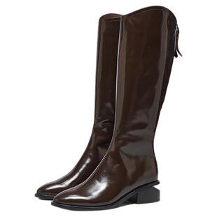 星期六女靴显瘦女2025冬季新款靴子加绒长筒靴骑士靴SSD4119519