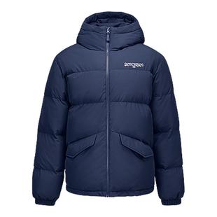 斯凯奇官方outlets 秋冬羽绒服情侣款新品短款连帽保暖防风