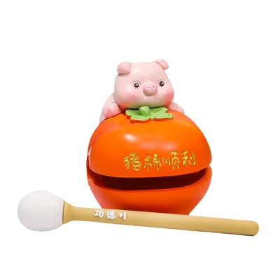 小木鱼情绪稳定神器桌面装饰摆件