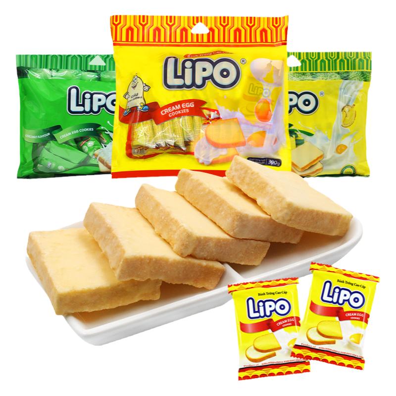 lipo面包干饼干小包装办公室好吃的解馋小零食休闲食品小吃大礼包
