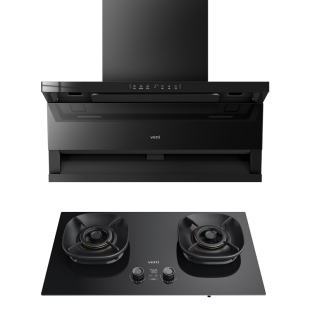 [小飞翼Pro]华帝抽油烟机K9/K9G顶侧双吸28m³大吸力变频抽油烟机