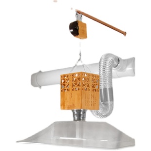 艾灸排烟系统养生馆排烟机静音吸烟罩套餐医院灸馆专用工厂直销