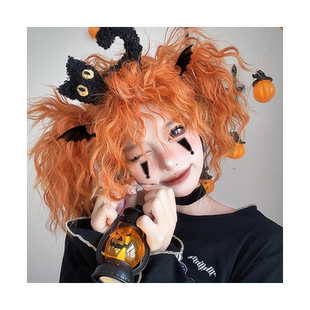 alicegarden假发女长发网红lolita南瓜小恶魔万圣节全头套长卷发