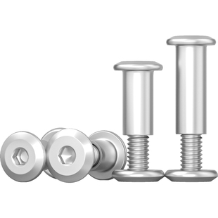304不锈钢杯头内六角子母铆钉对接对锁螺丝螺母夹板家具组合套装