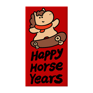 新年红包送小孩2026新款高颜值可爱卡通儿童压岁钱创意马年利是封