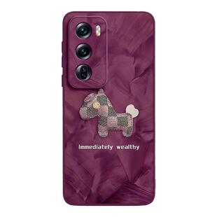 发财小马适用opporeno12手机壳reno12pro新款+硅胶11高级感皮质reno全包7防摔女0ppo曲屏10的8端6真9素oppo羊