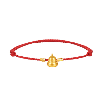 明牌珠宝黄金胖福葫芦手链