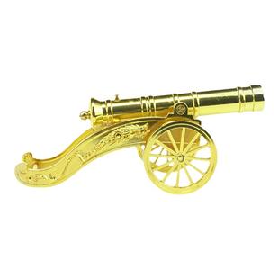 金属儿童迷你迫击炮大炮男孩火箭炮可发射合金模型小炮车玩具摆件