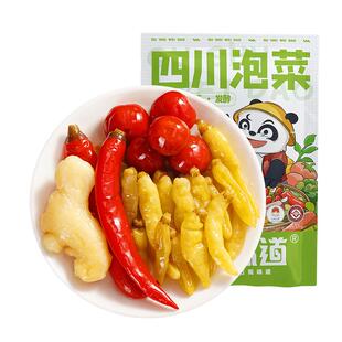 四川泡姜泡椒组合泡菜灯笼椒嫩姜子姜泡辣三宝辣椒江湖泡椒酱免洗