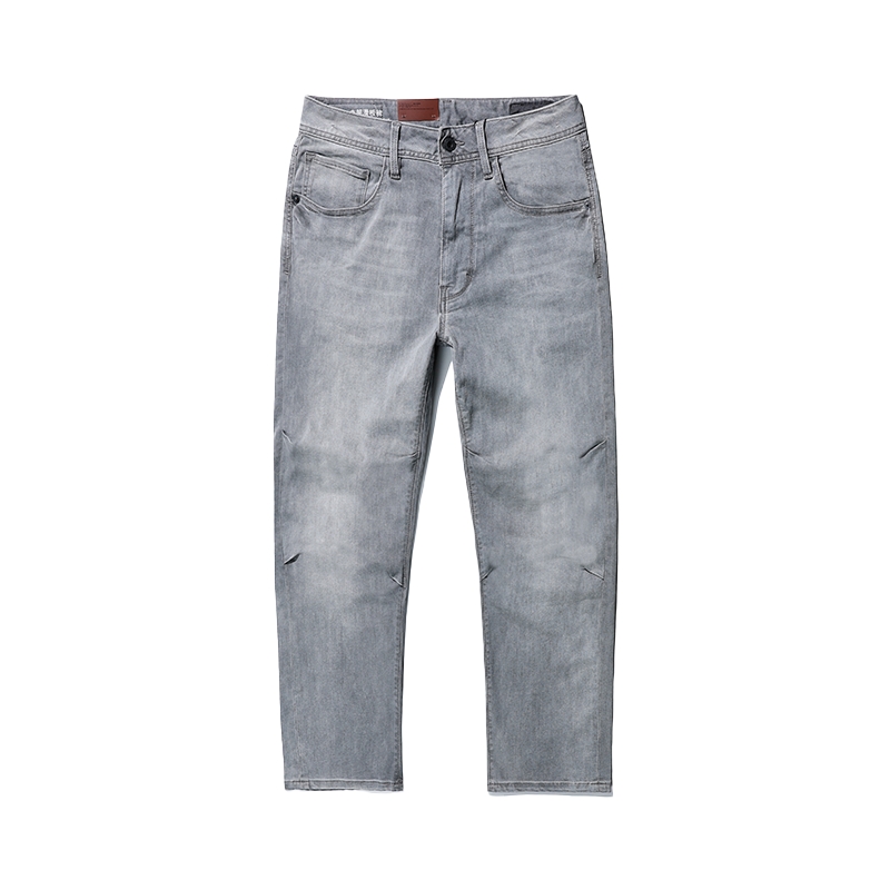 ABLE JEANS【直筒滑板褲】新款男士寬松直筒闊腿立體膝牛仔褲