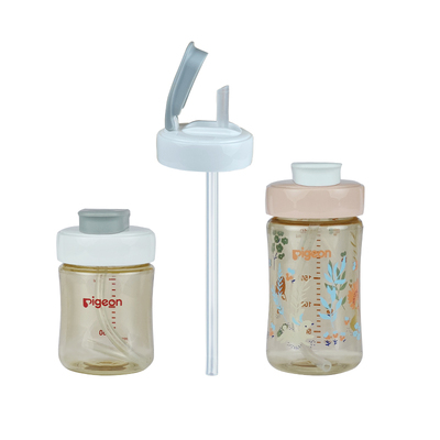 适配貝亲奶瓶水杯头翻盖吸管配件