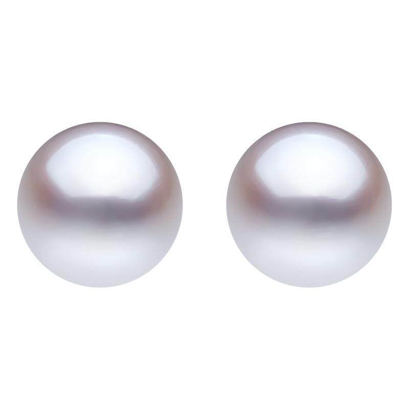 尤珂18K金Akoya海水珍珠耳饰