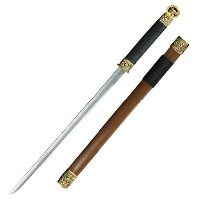 龙泉宝剑花纹钢龙吟环首汉刀剑