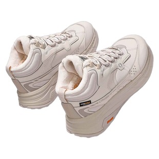 李宁运动鞋男款2024冬季新款星途2加绒保暖时尚白色休闲鞋AGLU245