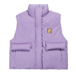 【奥莱特惠】BEASTER奥莱印花潮流羽绒马甲双面穿潮牌休闲外套