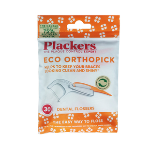 美国PLACKERS进口正畸牙线棒矫正专用箍牙钢牙清洁牙套方便牙线签