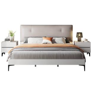 【品牌秒杀】全友家居1米8双人床主卧室家具现代简约1米5高脚床架