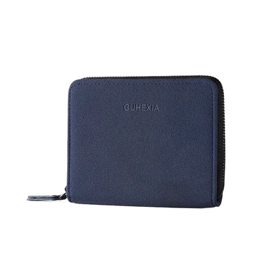 無印MUJ翻毛皮卡包男士大容量证件防盗刷驾驶证银行卡多功能钱包