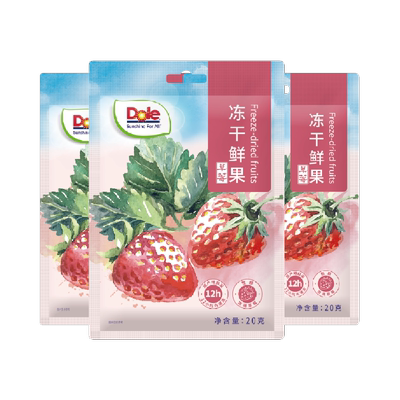 Dole都乐草莓冻干3袋组合果干