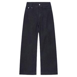 邱莹莹HELA AOMI“江南原单.羊毛牛仔裤”绵羊毛微喇牛仔裤