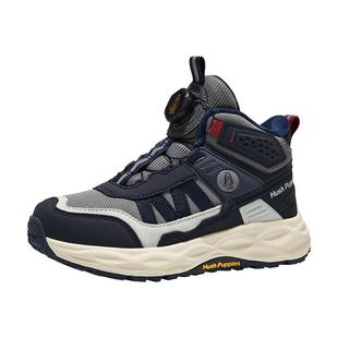 暇步士童鞋儿童运动鞋男童棉鞋冬季加绒保暖大童蓝色软底户外棉靴