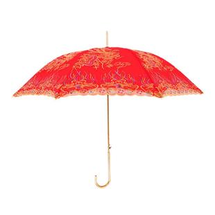 红伞结婚新娘伞婚礼伞红色出嫁雨伞中式古风迎亲接亲伞新娘喜雨伞
