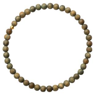 天然绿檀木细小简约素雅檀香木质手链小珠民族文艺男女手串学生