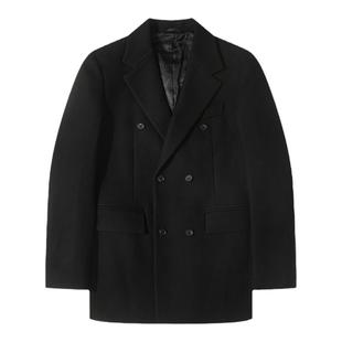 CNC男装奥莱时尚潮流百搭长款翻领大衣男新款秋冬装