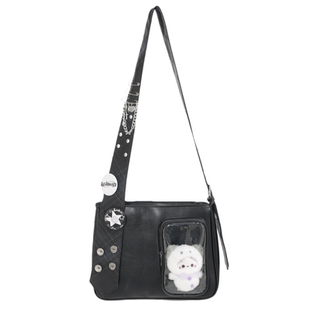 uustudio小众原创设计师百搭轻亚比领带痛包大容量吧唧单肩斜挎包