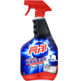 亮净厨房去重油污清洁剂排油烟机强力去油污除重油渗透洁净1Lx2瓶