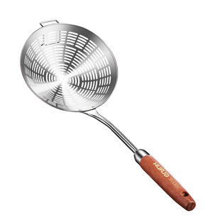 华际达漏勺304不锈钢大号家用火锅油炸饺子捞面网食品级沥水笊篱