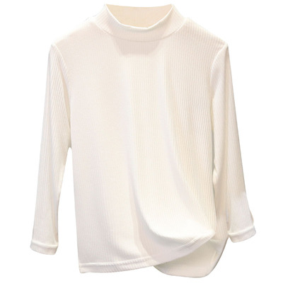 儿童半高领长袖打底衫