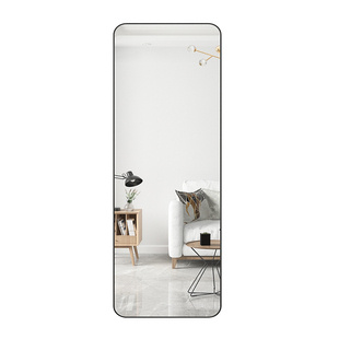 铝合金全身镜子落地穿衣镜家用女生卧室高清玻璃大换衣试衣镜挂墙